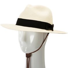 Western Chinstrap is an adjustable strap that can further secure the fit of your hat. It can be attached to any Panama, straw, or wool felt hat that contains a stitched-in sweatband. Simply slide the metal pins between the sweatband and inner hat, on both sides of the hat. It is made of 100% genuine cowhide leather. Easy installation. Caution: Follow the included instructions carefully to prevent any damage to the hat or sweatband. Should fit onto almost any straw Panama or felt hat. Securely ke Spring Felt Hat With Adjustable Fit For Everyday Use, Spring Everyday Adjustable Felt Hat, Classic Beige Hat Band For Travel, Elegant Adjustable Fedora For Travel, Adjustable Western Fedora For Everyday, Classic Adjustable Hat Bands, Classic Adjustable Beige Fedora, Classic Beige Adjustable Fedora, Adjustable Flat Brim Felt Hat For Everyday