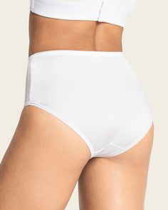 A comfy daily shaper panty with built-in super comfy compression to gently smooth out your lower tummy. It's made of soft, stretchy fabric for a perfect fit. Full Coverage Bottoms With Hygienic Liner For Daywear, Shaping Fit Bottoms For Daywear, Solid Color Brief Bottoms For Daywear, White High Waist Smoothing Shapewear, White High-waist Smoothing Shapewear, White High-cut Leg Bottoms For Daywear, White High-cut Leg Bottoms For Daytime, White Smoothing Full Coverage Bottoms, Full Coverage Stretch Shapewear With Soft Touch