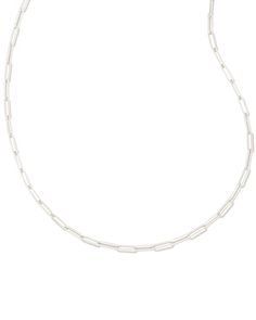 Buy Courtney Paperclip Necklace in Silver at KendraScott. Paperclip Necklace, Sold Out Sign, Kendra Scott Necklace, Link Design, Delicate Necklace, Kendra Scott, Paper Clip, Ring Bracelet, Earring Necklace