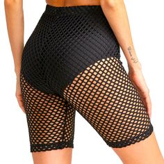 Brand New Net Shorts Underwear Does Not Come With Shorts!! Black Pants With Built-in Shorts For Summer, Black Bottoms With Built-in Shorts For Beach Season, Chic High Waist Biker Shorts For Summer, High Waist Black Pants For Beach Season, Black High Waist Pants For Beach Season, Stretch Mid-thigh Length Bottoms For Party, Stretch Mid-thigh Length Party Bottoms, Black Bottoms With Built-in Shorts For Summer, Chic Black Bottoms For Beach Season