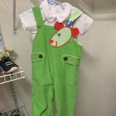 Bnwt. They Are Separates But Bought Together. You Can Tell The Price For Each Item. Casual Green Sets For School, Boys Overalls, Things To Buy, Kids Shop, Overalls, Cute Outfits, Fast Delivery, Full Service, Green