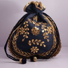 "Traditional India Handcrafted Gota Patti Work Potli Bag Golden Lace Embroidered Handbag For Wedding Bridal Bag Material:Golden Lace, Silk Fabric, Golden Thread, Motifs Color: Red, Pink, Gazri, Navy Blue Package Contents: As per quantity purchased Size: 10\" x 8\" Designed with the heart, this beautiful Potli or batawa bag are eye catchy and made of premium material. Key Features: Gota Patti Work This potli is good match with both Indian and western outfits and are superb for wedding and festive Festive Embroidered Rectangular Pouch, Festive Rectangular Embroidered Pouch, Embroidered Festival Pouch, Traditional Floral Embroidered Pouch Clutch, Traditional Embroidered Evening Bag For Formal Occasions, Traditional Embroidered Formal Evening Bag, Traditional Embroidered Evening Bag For Formal Events, Embroidered Pouch For Festivals, Festive Floral Embroidered Clutch For Festivals