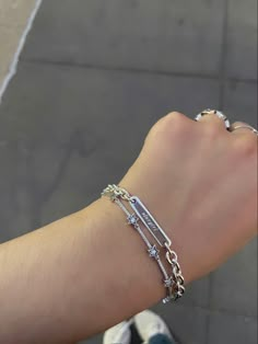 Aesthetic Bracelets Silver, Silver Jewelry Astethic, Pandora Stargirl Bracelet, Chunky Bracelets Aesthetic, Silver Jewelry Pandora, Jewlrey Aesthic Silver, Stargirl Jewelry, Silver Bracelets Aesthetic, Stargirl Bracelet