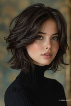 Medium One Length Hair, Short Hair With Layers Round Face, Sharalees Haircut, Grungy Haircuts, Butterfly Cut Short Hair, Short Hair For Square Face, Cortes De Pelo Corto Mujer, Classy Short Hair, Mandy Moore Short Hair