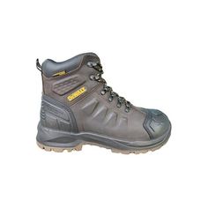 The DEWALT Jackson is a durable, rugged full grain leather boot made for just about any job. The boot is completely waterproof using a full booty membrane construction and has a 3/4 tongue gusset to keep out water and debris. DEWALT includes its Dri-Lex DL aerospace mesh lining for comfort and breathability, and a soft padded collar and tongue for a secure fit. The Jackson has a steel toe for protection and a TPU shank for additional stability. The boot has an oil and slip resistant TPU outsole Work Boots, Full Grain Leather, Leather Boots, Boots, Heels, Leather