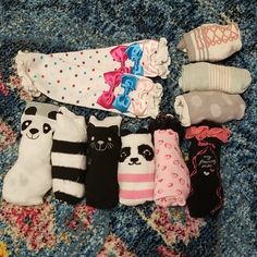 Guc Set Of 15 Socks. 9 Knee Socks, 4 Thigh High Socks-Jessica Simpson 1 Set Of Leg Warmers And 1 Pair Of Tights. Sizes Are Between Ages 1-3. Socks Are In Good Condition Except Some Contain Some Piling, Some Have Stains On Bottom Of Socks-See Pics. Some Were Never Worn. 15 Girls, Thigh High Socks, Girls Socks, Socks And Tights, Knee Socks, Thigh High, Leg Warmers, High Socks, Jessica Simpson