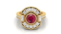 kindly leave your contact number at the time of placing order for shipping purpose. lab created ruby gemstone yellow gold plated sterling silver ring gemstone shape- round gemstone type - ruby gemstone gemstone size- 7.00 mm gemstone weight- 1.60 ct. gemstone setting - prong type moissanite accent moissanite weight - 1.950 ct. ring type - it's an lab created ruby gemstone yellow gold plated sterling silver rings set studded. plating type-14kt yellow gold vermeil occasions : wedding ring, engagem Gold Ruby Ring With Baguette Cut And Prong Setting, Gold Ruby Baguette Cut Diamond Ring, Gold Baguette Cut Ruby Diamond Ring, Gold Ruby Ring With Baguette Cut For Anniversary, Gold Ruby Ring With Halo Design And Round Cut, Gold Ruby Halo Ring For Anniversary, Gold Ruby Ring With Halo Design, Gold Baguette Cut Ruby Ring For Anniversary, Round Garnet Ring