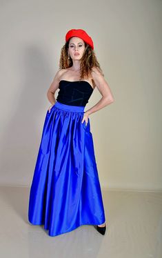 Satin Skirt/ Wedding Satin Skirt/ All Colors Satin Skirt/ Heavy Satin Skirt/ Royal Blue Satin Skirt Formal Satin Skirt that can be made in any color you want: royal blue, ivory, white, black, red, etc. We will need you waist measurment and waist to floor, wearing your shoes/heels, which will be the actual length of your skirt. Skirt has got lining. It will be our pleasure to work for you and your special satin skirt. Warmly, Grace of Europe Team Fitted Tiered Prom Skirt, Fitted Tiered Skirt For Prom, Blue Party Dress With Voluminous Skirt, Summer Prom Long Skirt, Fitted Ruffled Maxi Skirt For Prom, Fitted High Waist Tulle Skirt, Fitted Tiered Maxi Skirt For Prom, Elegant Tiered Skirt For Prom, Fitted Ruffled Skirt For Prom