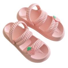 PRICES MAY VARY. ​​​​​​​Step into whimsical comfort with these Women's Strawberry Slippers, featuring heart decor for a sweet touch. Perfect for a relaxed vacation vibe, these flat-bottomed slippers are a must-have for women and girls. Elevate your casual footwear collection with these adorable Women's Strawberry Slides. The heart decor adds a playful charm, making these flat-bottomed slippers ideal for both comfort and style during vacations or leisure time. Embrace leisure in style with these Cute Non-slip Flip Flops With Round Toe, Cute Non-slip Flat Flip Flops, Cute Jelly Sandals With Round Toe For Vacation, Cute Beach Slippers For Spring, Cute Flat Non-slip Sandals, Playful Non-slip Flip Flops For Spring, Cute Non-slip Slide Flip Flops, Cute Pink Summer Slippers, Cute Non-slip Jelly Sandals For Vacation