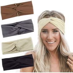 These s are suitable for indoor and outdoor, work, party, prom, gym, traveling, beach or just daily life. They not only keep you a wonderful looking but also keep your hair style and absorb sweat! Color: Multicolor. Boho Headwrap, Morning Yoga Workouts, Boho Head Wrap, Trendy Headbands, Thick Headbands, Hair Band Accessories, Workout Headband, Headband For Women, Turban Headwrap