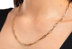 "This paperclip chain necklace for men and women is 14K GOLD ( not filled or plated) 14K Solid Gold Paperclip Chain Necklace, 14\" - 22\" Inch, 5.00MM Thick, Gold Paperclip Chain, Men Paperclip Gold Chain, Woman Paperclip Gold Chain. Solid gold paperclip chain necklace in 14K Gold, Rose Gold, White Gold. Gold chain necklace for women or men. All our gold paperclip chain necklaces are suitable for all kinds of clothing and add a great sparkle to your wardrobe. Each gold paperclip chain necklace i Classic Rectangular Paperclip Chain Necklace, Modern Yellow Gold Rectangular Chain Necklace, Modern Rectangular Yellow Gold Chain Necklace, Classic Rectangular Link Necklace, Formal Rectangular Paperclip Chain Necklace, Formal Rectangular Gold Chain Necklace, Formal Rectangular Cable Chain Necklace, Silhouette Necklace, Fantasy Ring