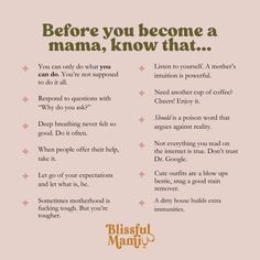 a poster with the words before you become a nama, know that