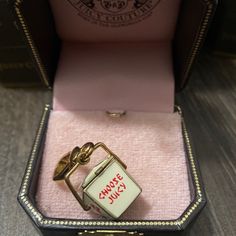 Rare Take Out Box In Good Condition. When Opened A Fortune Cookie Is Attached On A Chain. Rare Charm. Juicy Couture Keychain, Vintage Juicy Couture Jewelry, Juicy Couture Jewelry Necklaces, Juicy Cotoure Charm Bracelet, Juicy Couture Necklace, Chinese Take Out, Juicy Couture Jewelry, Fortune Cookie, Couture Jewelry