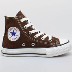 Converse Toddler Chuck Taylor Chocolate Hi Top - Craze Fashion Converse Shoes All Star, Brown Hightop Converse, Converse Tops, Converse Colors, Trendy Converse, All Star Aesthetic, Cheap Converse, Converse All Star Ox, Brown Converse