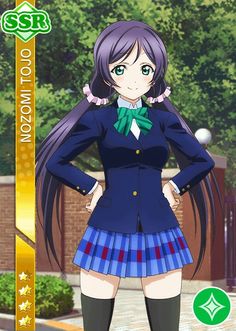 Love live (Nozomi)❤ Nozomi X Eli, Love Live Cards, Anime Play, Eli Ayase, Love Live Sunshine, Tv Animation