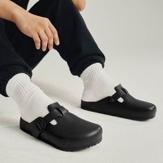 Mens Birkenstock Boston EVA Clog - Black | Journeys Clogs For Men Outfit, Black Clogs Outfit Men, Black Slip-on Clogs With Textured Footbed, Comfortable Black Slip-on Clogs, Waterproof Round Toe Clogs For Spring, Casual Clogs With Cushioned Footbed And Round Toe, Casual Clogs With Textured Comfortable Footbed, Closed Toe Clogs With Cushioned Footbed, Solid Color Closed Toe Clogs With Cushioned Footbed