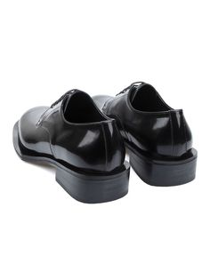 Editor's NotesSO.U:LESURES's Lune derby shoes feature a modern and chic silhouette and great to style with various outfits.- Round toe- Lace-up closureMeasurements(in.)- Size: KR220mm(US4) - KR300mm(US12)- Heel height: 1.6 in.- Fits true to the sizeComposition & Care- Box calf leather- Please check the care labelDesigner- by SO.U:LESURES Modern Oxford Lace-up Shoes For Formal Occasions, Luxury Patent Leather Lace-up Shoes For Work, Modern Cap Toe Lace-up Shoes For Formal Occasions, Pointed Toe Calf Leather Lace-up Shoes For Derby, Pointed Toe Calf Leather Lace-up Shoes, Calf Leather Lace-up Shoes With Pointed Toe For Derby, Designer Goodyear Welted Oxfords For Office, Designer Dress Shoes With Brogue Detailing For Derby, Modern Black Lace-up Shoes For Formal Occasions