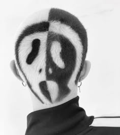 Buzzed Bleached Hair Designs, Dyed Buzzcut Design, Dyed Pattern Buzzcut, Buzzed Head Dye Designs, Buzzcut Dyed Hair Spiderweb, Dyed Buzzcut, Dye Styles, Timeless Looks