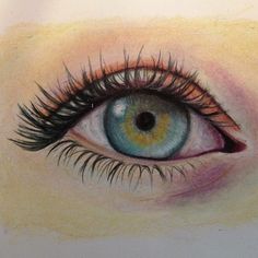 Colored pencil eye drawing Art Drawings Sketches, Cool Drawings, Eye ...