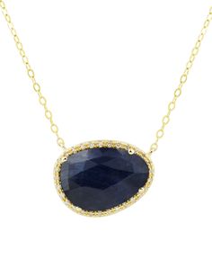 in stock Yellow Gold Sapphire Necklaces With Diamond Accents, 14k Gold Oval Necklaces With Pave Setting, Macy's Yellow Gold Necklaces With Diamond Accents, Macy's Round Gemstone Necklaces, Macy's Round Gemstone Necklace, Macy's Classic Gemstone Necklace, Macy's Gemstone Necklaces, Emerald Necklace Pendant, Macys Jewelry