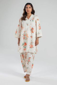 Sana Safinaz SS24ESE185P2T Ready To Wear Default Title Sana Safinaz SS24ESE185P2T Ready To Wear Original brand suit fabric and photography lite diffrance in actual print. White Floral Print Casual Sets, White Casual Floral Print Sets, Casual White Floral Print Sets, Floral Print Sets For Workwear, White Relaxed Fit Sets For Spring, White Floral Print Workwear Sets, Cotton Floral Print Patterned Sets, White Floral Print Sets For Workwear, Floral Print Cotton Sets