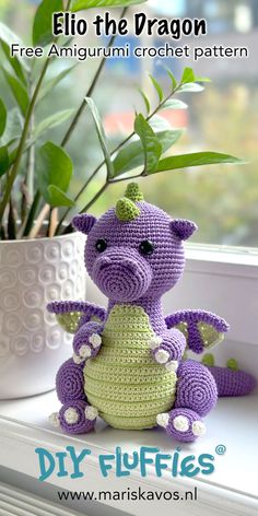 Bring a magical dragon to life with this free Amigurumi crochet pattern! Perfect for beginners and fantasy lovers, this step-by-step guide will help you create an adorable and whimsical dragon plush toy. Visit DIY Fluffies for the full free pattern and start your crochet adventure today!