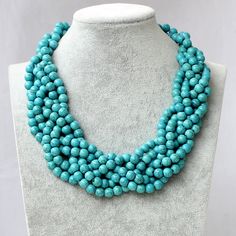 "Material: Howlite Turquoise Bead size: 8mm/0.314 inch Necklace size: 18\" Color: turquoise Packing: Beautiful Pouch All items in my shop are made to order. Most of the time it takes 1-3 business days but can be longer at times and for larger orders. If you want to order of different style. Please contact me . ----------------------------------------------------- Please feel free to convo me should you have any question! Thank you! :)" Turquoise Jewelry With Wooden Beads, Turquoise Jewelry With Round Wooden Beads, Adjustable Turquoise Necklace With Wooden Beads, Turquoise Beaded Necklaces With Wooden Beads For Gifts, Turquoise Necklace With Wooden Beads, Turquoise Necklace With Wooden Round Beads, Turquoise Necklaces With Round Wooden Beads, Turquoise Necklace With Round Wooden Beads, Turquoise Wooden Beads For Jewelry Making