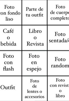 an image of different types of words in spanish