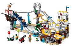 a lego pirate ship playset with lots of toys and accessories on the play set