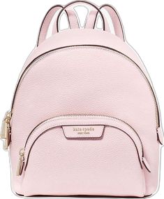 Kate Spade Satchel Backpack, Classic Leather Backpack With Logo, Everyday Kate Spade Backpack With Zipper Closure, Kate Spade Everyday Backpack With Zipper, Kate Spade Leather Travel Backpack With Zipper, Kate Spade Leather Backpack For Travel With Zipper Closure, Designer Backpack With Zipper For On-the-go, Kate Spade Leather Bags For School, Leather Backpack With Logo For Everyday Use