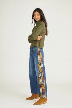 Charlee Wide Leg - Surreal – Driftwood Jeans Boho Style Jeans, Boho Denim, Style Jeans, Petite Fashion, Women's Summer Fashion, Colored Jeans, Boho Style, Fashion Women, New Black