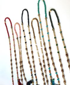 Handmade Wooden Beaded Glasses Chain,Sunglasses Cord, Eye Glass Holder,Boho Hippie Mask Chain,Summer Jewelry,Beach Eye Wear Lanyards Gifts If you are tired of playing hide and seek with your glasses and masks, there is a colorful news for you! Thanks to our handmade eyeglass straps, which make it almost impossible to lose glasses and give life to boring frames, you can wear your glasses comfortably by hanging them on your neck when not wearing them. It completes your full BOHO chic look! You can Trendy Beaded Bracelets For Summer Festivals, Trendy Summer Festival Beaded Bracelets, Summer Beaded Bracelets For Beach, Hippie Brown Beaded Bracelets For Beach, Colorful Beads Bracelet For Summer Beach, Colorful Beaded Bracelets For Summer Beach, Bohemian Heishi Beads Jewelry For Summer, Colorful Beaded Bracelets For Beach And Summer, Colorful Beaded Bracelet For Beach In Summer