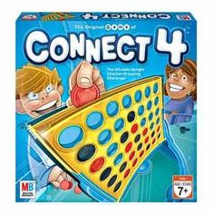 the game connect 4 is on display