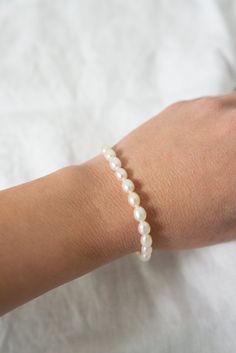 Our Freshwater Pearl Bracelet is made with real freshwater pearls and gold filled jump rings and closure. This timeless bracelet pairs well with stackable bracelets or as a stand alone piece! Pearls are always classic, and you'll love this piece! Timeless Bracelet, Jewelry Pearls, Cute Bracelet, Jewelry Cute, Trendy Bracelets, Freshwater Pearl Bracelet, Stackable Bracelets, Cute Bracelets, A Stand