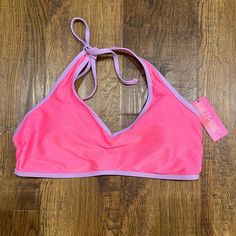 Nwt Ladies Pink/Purple Bikini Top Size Xl Great Condition Purple Sleeveless Beachwear Tankini, Pretty Swimsuits, Girly Accessories, Swim Suits, Things I Need, New Me, Shopping Cart, Womens Swim, Pink Purple