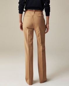 J.Crew: Natalia Pant In Four-season Stretch For Women Straight Fit Workwear Bottoms With Belt Loops, Versatile Straight Leg Bottoms For Fall, Relaxed Fit Elastane Wide Leg Pants For Work, Tailored Full-length Versatile Pants, Tailored Full Length Versatile Pants, Fall Straight Fit Full Length Bottoms, Stretch Straight Pants For Business Casual, Tailored Chinos For Workwear, Fall Season, Tailored Wide Leg Fall Pants