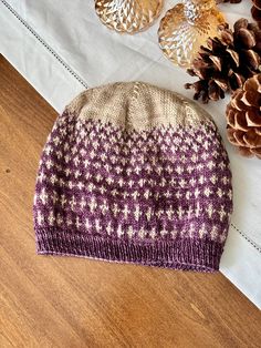 "Light hand-knit beanie! Made from 100% wool. The beanie will stretch but best fit heads 21\"-23\" in circumference. Washing Instructions: hand-wash, laid flat to dry. Please note: coloring can vary and may not exactly match the photograph." Hand-knitted One-size Purple Crochet Hat, Brisk Walk, Cozy Hat, Wool Beanie, Slouchy Beanie, Winter Hat, Cozy Winter, Winter Accessories, Tan Color