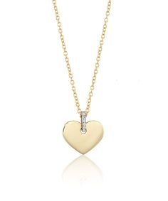 Small Heart Pendant Necklace Gold Diamond Heart Necklace With Heart Charm, Yellow Gold Heart Pendant Necklace With Diamonds, Heart Shaped Yellow Gold Necklace With Single Cut Diamonds, Yellow Gold Diamond Necklace With Heart Charm, Yellow Gold Diamond Necklace With Heart Charm And Cut, Gold Heart-shaped Brilliant Cut Diamond Necklace, Classic Yellow Gold Diamond Necklace With Heart Charm, Yellow Gold Diamond Necklace With Heart Cut And Charm, Gold Heart Necklace With Single Cut Diamonds