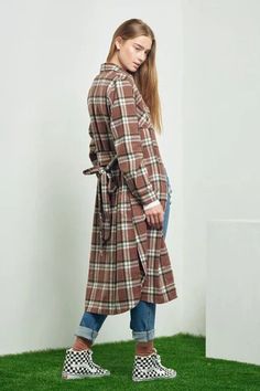 Full Length Dress, Vegan Fashion, Trendy Collection, Eco Friendly Fashion, Long Shirt Dress, Fashion Mistakes, Style Mistakes, Plaid Print, Inspiration Style