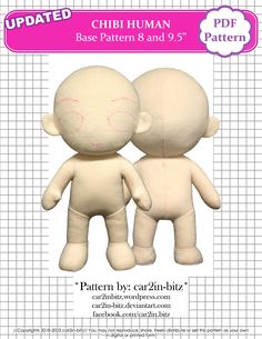 an image of two dolls with the text, pattern by carizni - biz