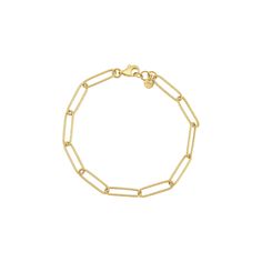 Add a modern finishing touch to any ensemble with this sweet 10k gold Taylor Grace textured paperclip chain bracelet. Add a modern finishing touch to any ensemble with this sweet 10k gold Taylor Grace textured paperclip chain bracelet. FEATURES Length: 7 in. + 0.5-in. extender Clasp: lobster-claw Nickel free Metal: 10k gold Finish: textured Packaging: boxed Size: 7.5". Gender: female. Age Group: adult. Modern Gold Bracelet With Box Chain, Modern Gold Chain Bracelet, Modern Gold Chain Paperclip Bracelet, Luxury Paperclip Chain Bracelet Gift, Modern Gold Chain Bracelet With Paperclip Chain, Modern Gold Paperclip Bracelet With Solid Links, Elegant Yellow Gold Paperclip Bracelet With Delicate Chain, Luxury Paperclip Bracelet For Gifts, Modern Paperclip Link Bracelet For Gift