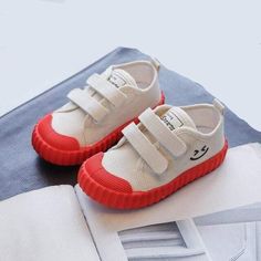 Shoes Red / 23 Non-slip Boys Toddler Shoes White Breathable Canvas Sneakers, Non-slip Lace-up Canvas Sneakers, Comfortable Red Slip-on Sneakers With Round Toe, Low-top Non-slip Canvas Shoes For School, Non-slip Low-top Canvas Shoes For School, Comfortable Red Canvas Shoes With Round Toe, Non-slip Round Toe Canvas Shoes For Streetwear, Red High-top Canvas Shoes For Spring, Red Closed Toe Sneakers For Spring