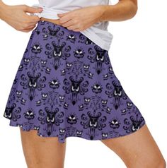 *PLEASE PLACE ORDERS BY SEPTEMBER 20TH FOR GUARANTEED HALLOWEEN DELIVERY* Sublimation printed sport skirt great for running, Disneybound, or everyday wear! Printed on a 90% polyester, 10% spandex sport skirt in sizes XS-5XL. Inner shorts attached. Length cannot be adjusted. ***PLEASE CHECK SIZE CHART IN FOURTH PHOTO FOR MEASUREMENTS BEFORE ORDERING*** Sublimation printed clothing may take 4-6 weeks to ship after purchase. All our clothing is made to order, unless listed as "ready-to-ship".* "FOL Fitted Casual Mini Skirt For Halloween, Casual Mini Skirt For Halloween, Sport Skirt, Printed Clothing, Sports Skirts, Sublimation Printing, Everyday Wear, Make It, Size Chart