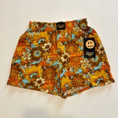 Trippy Floral Boxer Shorts From Drew House! Size Xxs. New With Tags, Never Been Worn, Sold Out! Hair Change, Drew House, Painting Stuff, Clothes Board, Pj Pants, Mesh Shorts, Woman Drawing, Sweat Shorts, Bucket Hats