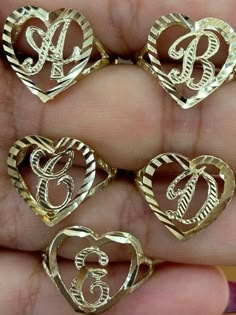 Heart Shaped Classic Personalized Custom Initial Ring Gold Nugget Rings, Gold Nugget Ring Women, Heart Nugget Ring, Nugget Rings Gold, Mexican Gold Rings, Initial Gold Ring, Chicana Makeup, Gold Rings Women, Nugget Rings