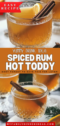 the recipe for spiced rum hot toddy