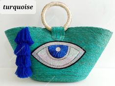 Traditional Summer Straw Shoulder Bag, Handmade Green Straw Bag For Beach Season, Traditional Straw Shoulder Bag For Summer, Handmade Green Crochet Bag For Summer, Blue Jute Bags For Summer, Bohemian Blue Beach Bag For Shopping, Traditional Summer Jute Shoulder Bag, Handmade Green Crochet Bag For Beach Season, Beach Season Festival Tote Bag