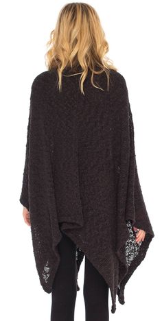 FASHIONABLE AND STYLISH open poncho cape shawl for women is surely a must-have for the cold season. This warm poncho for women can be worn in a variety of ways. An open-front wrap sweater that will complement every outfit you own. Great for layering over a crop top, tank top, or scrunch it to make a darling knit scarf poncho. COMFORTABLE AND LIGHTWEIGHT shawl poncho cape for women is the perfect upgrade for your womens warm poncho cape collection. This blanket wrap for women is made of cozy, sof Black Poncho With Scarf, One Size, Cozy Poncho For Cold Weather, Black Poncho With Scarf One Size, Black Winter Poncho With Scarf, Black Poncho With Scarf For Winter, Winter Black Poncho With Scarf, Winter Black Poncho With Scarf Detail, Oversized Knitted Winter Cape, Cozy Winter Cape With Batwing Sleeves