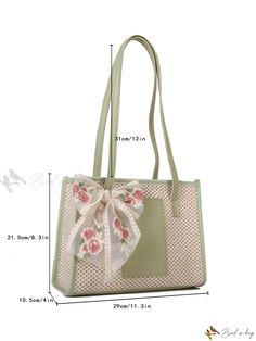 Bird in Bag - Woven Flower Design Scarf Shoulder Bag with Fashionable Hollow Out Detailing Summer Beige Floral Print Shoulder Bag, Spring Beach Shoulder Bag With Floral Print, Spring Floral Print Shoulder Bag For Beach, Feminine Floral Print Shoulder Bag For Spring, Rectangular Floral Print Shoulder Bag For Spring, Spring Floral Print Rectangular Shoulder Bag, Chic Floral Print Spring Bag, Chic Flower-shaped Bag For Daily Use, Cute Floral Print Bags For Spring