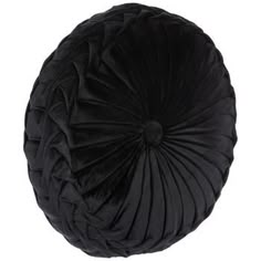 Dimensions: 16" H x 16" W x 4.81" D Shape: Circle Color: Black Content: 100% Polyester Quantity: 1 Care: Spot Clean Only Create an inviting space to relax in with this lovely Velvet Round Pillow. This plush pillow has a circular shape with a tufted center and a folded edge, all in a soft velvety material. Pair it with patterned pillows, warm blankets, and more for a cozy spot everyone will be eager to enjoy! Circular Throw Pillow, Goth Apartment Decor Bedroom, Cool Bedroom Items, Goth Throw Pillows, Room Decor Bedroom Aesthetic Black, Gothic Pillows, Victorian Pillows, Victorian Pillow, Goth Pillow